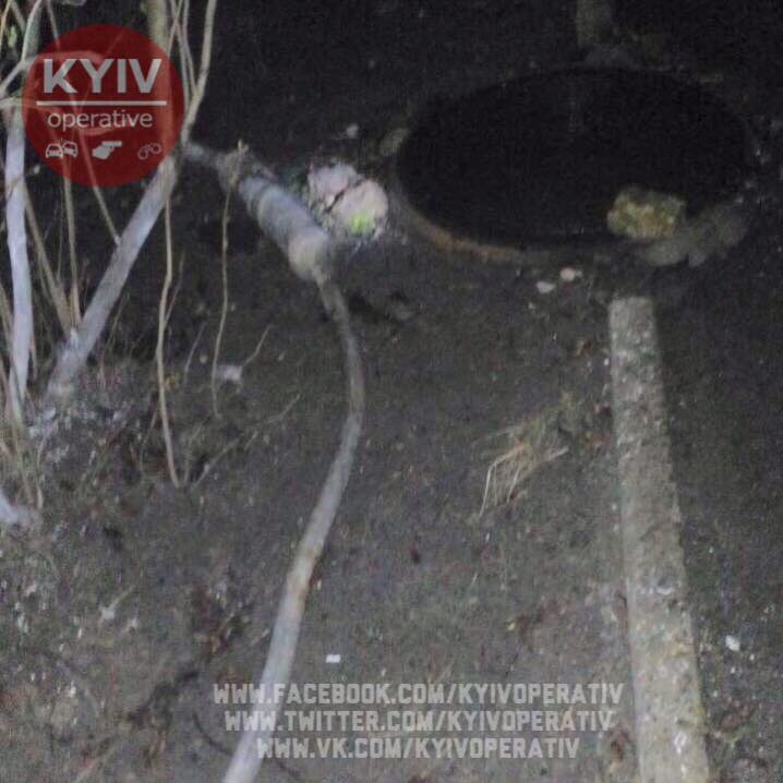Киев, провода, полиция, кабель, Укртелеком