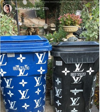 Louis Vuitton, Кім Кардаш'ян, сміттєві баки