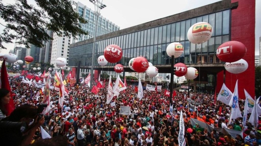 Бразилия, протест, пенсионная реформа, митинг, минфин