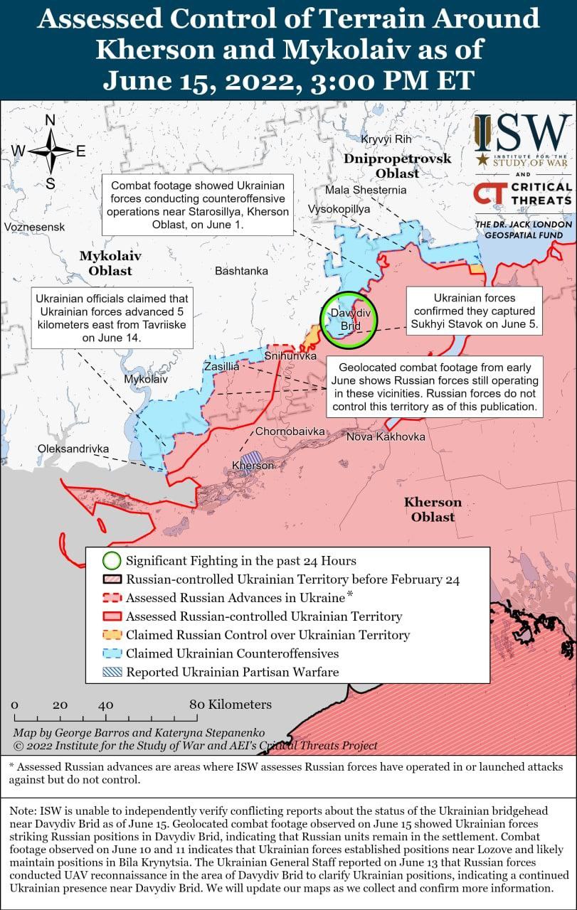 ISW: русские фашисты снова не смогли взять Северодонецк