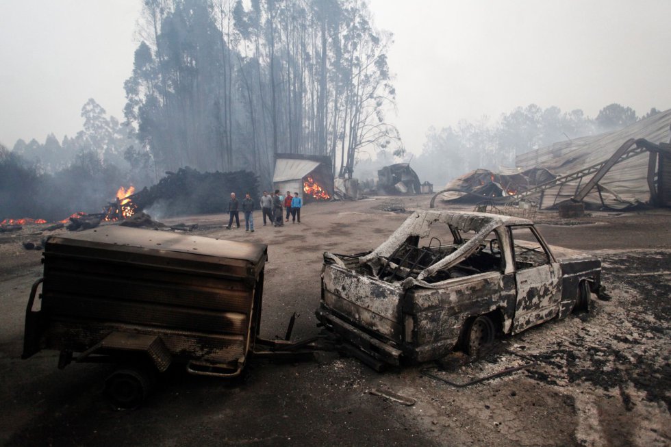 Португалия, Испания, лесные пожары, спасатели, эвакуация