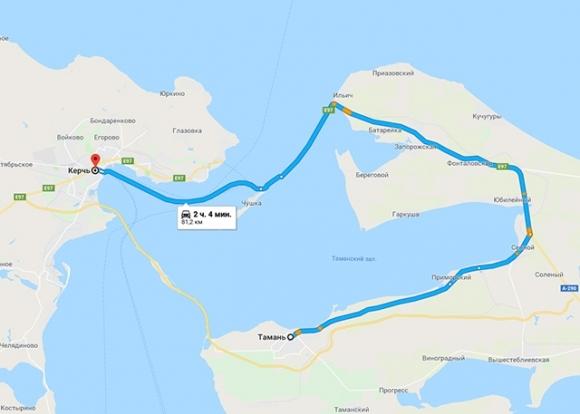 Google Maps, крымский мост, карта, дорога, крым, оккупация