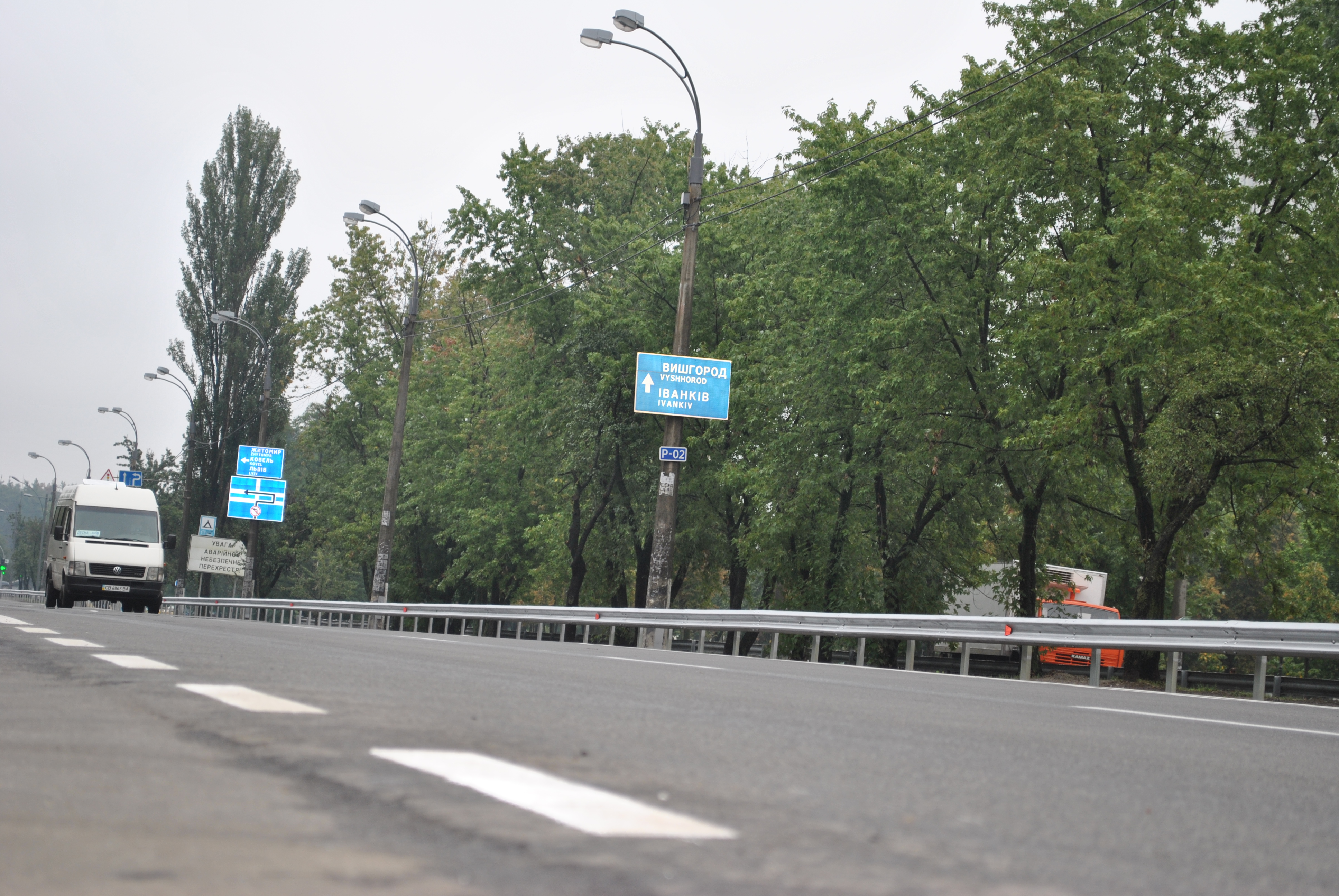 В Киеве расширили дорогу на Вышгород
