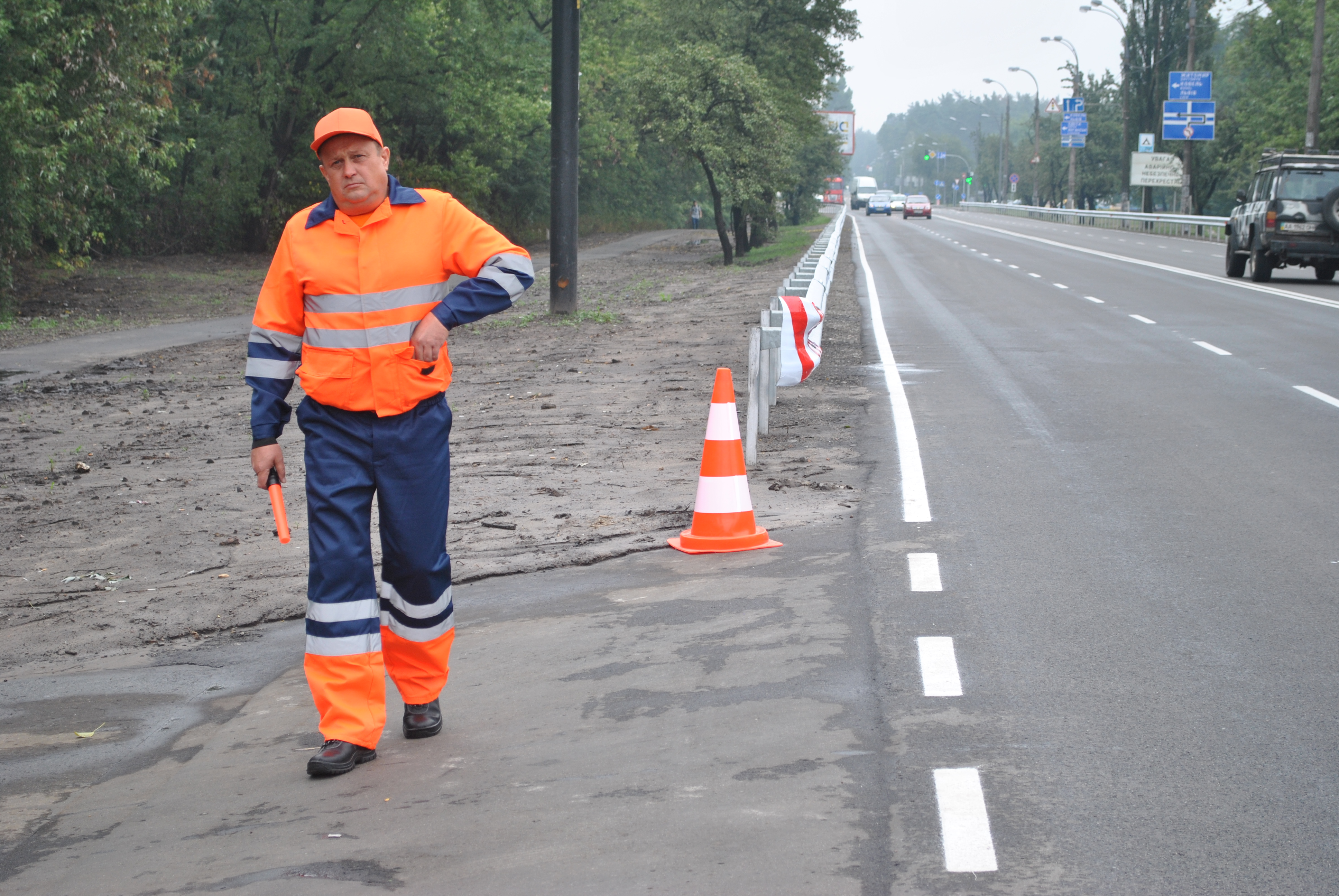 В Киеве расширили дорогу на Вышгород