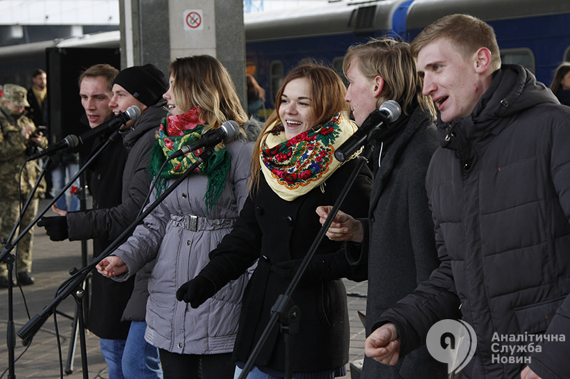 агитационный «поезд единения» Украины