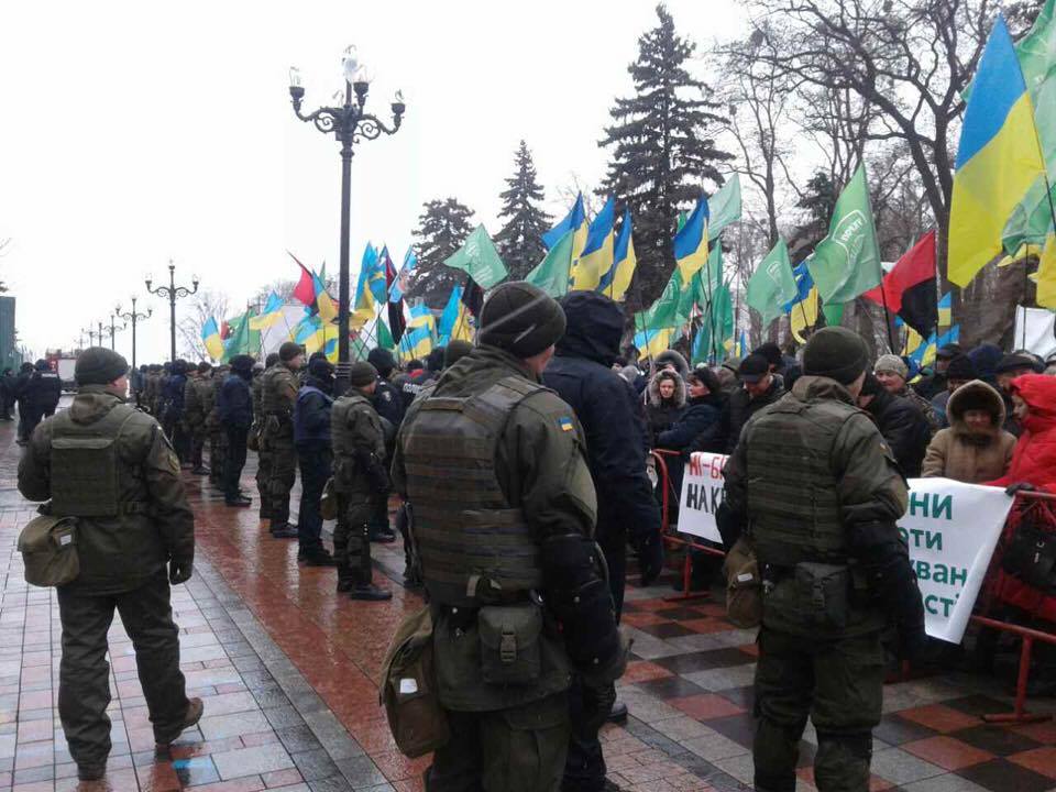 мітинг, Рада, торгова блокада Донбасу
