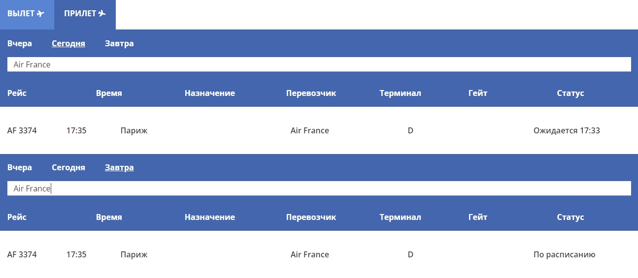 AFP: Air France отменила запланированные на 22 февраля рейсы из Парижа в Киев и обратно