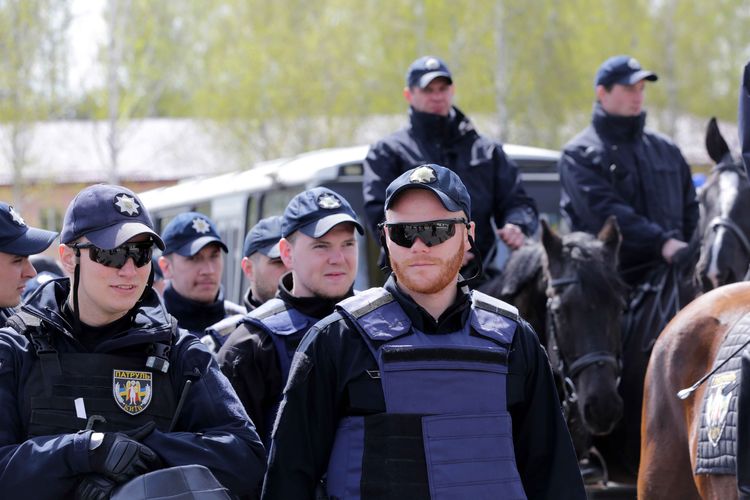 поліція, вчення, Київ, Євробачення