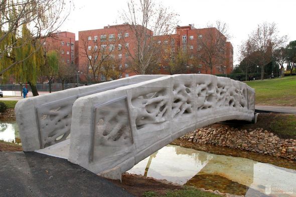 мост, Нидерланды, Испания, университет, блоки, 3D-принтер