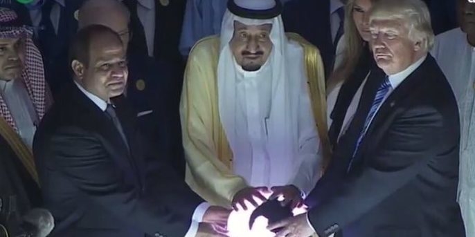 Саудовская Аравия, США, Дональд Трамп, сатанизм