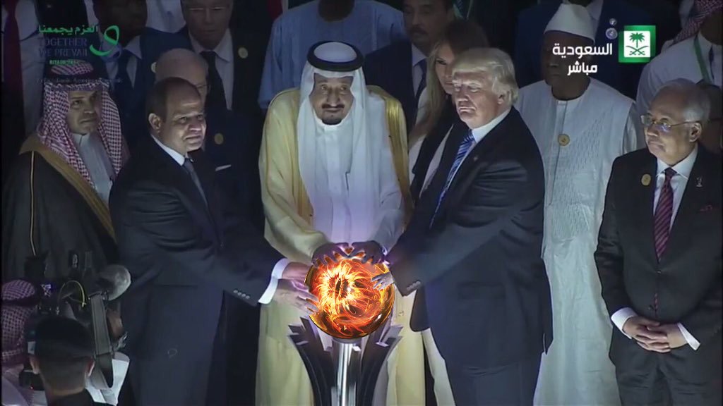 Саудовская Аравия, США, Дональд Трамп, сатанизм