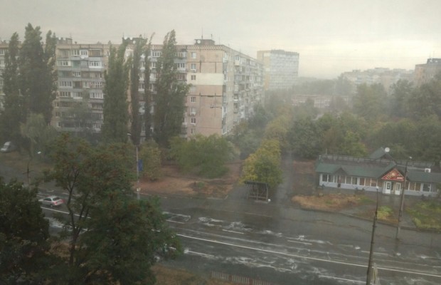 ураган, гроза, вітер, дощ, злива, Дніпро