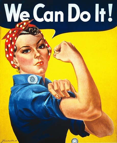 сша, плакат, пропаганда, We Can Do It !, Наомі Паркер Фрейлі, фото, верстат, жінка