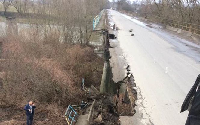 мост, полиция, Львовская область, обрушение