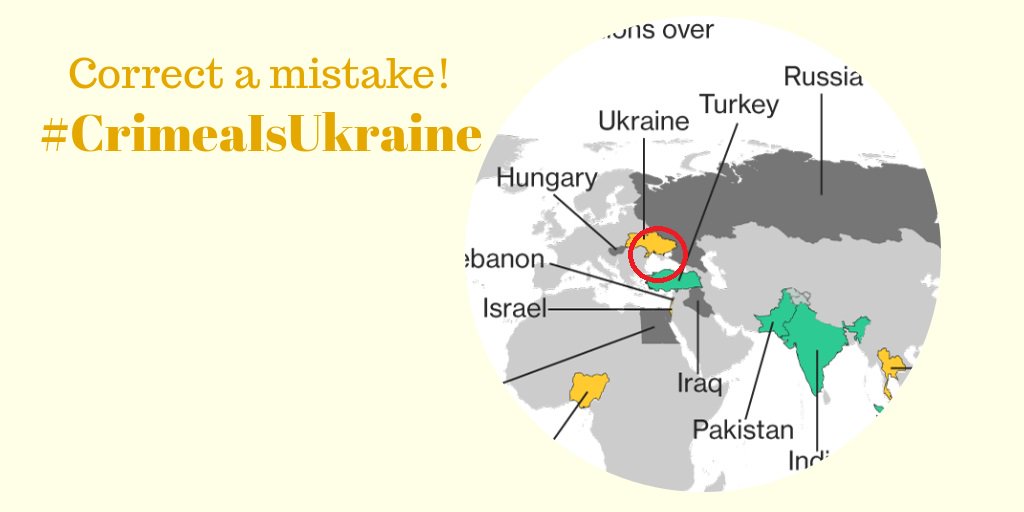 Bloomberg, карта Криму, Україна, Росія