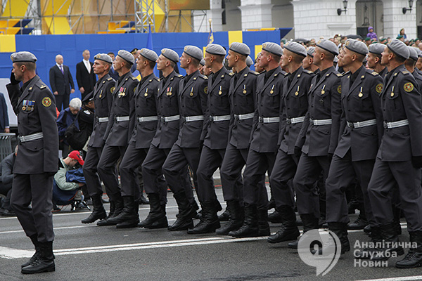 Парад, посвященный Дню Независимости Украины.
