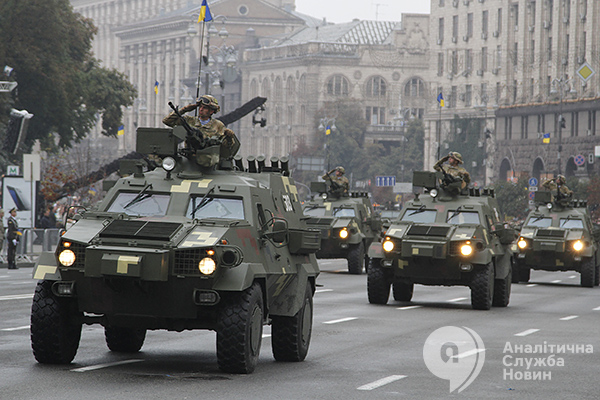 Парад, посвященный Дню Независимости Украины.