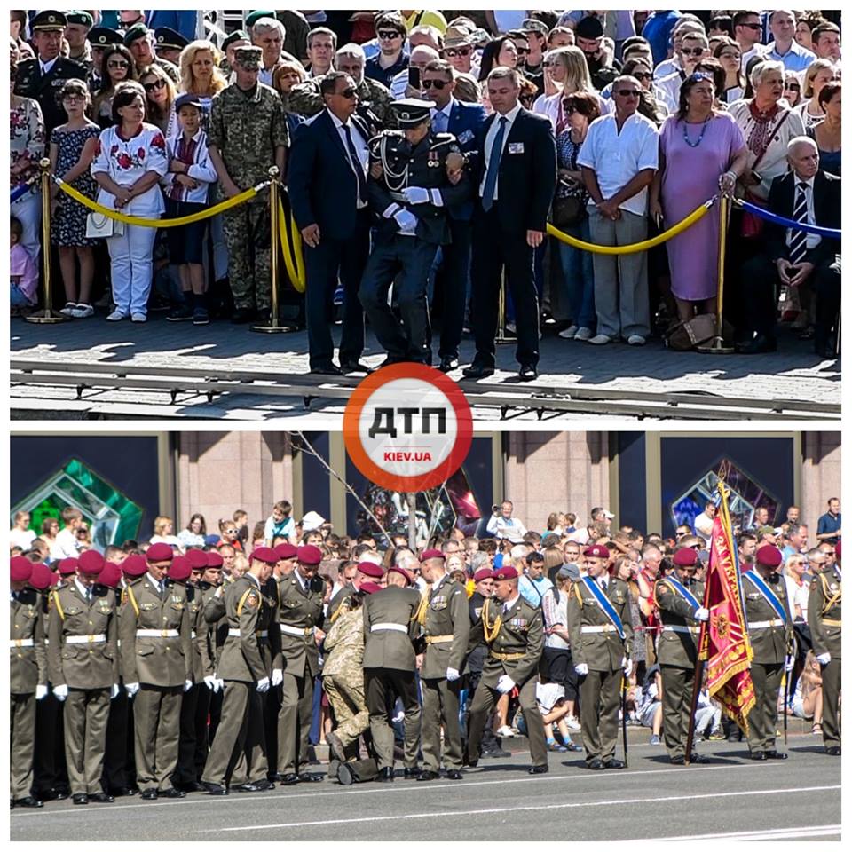 военный парад по случаю Дня независимости Украины, День независимости Украины, происшествия на параде ко Дню независимости, Порошенко