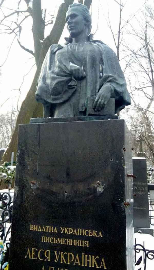 Могила Лесі Українки, вандали, Байкове кладовище