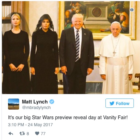Трамп, Папа, мем, фотожаба