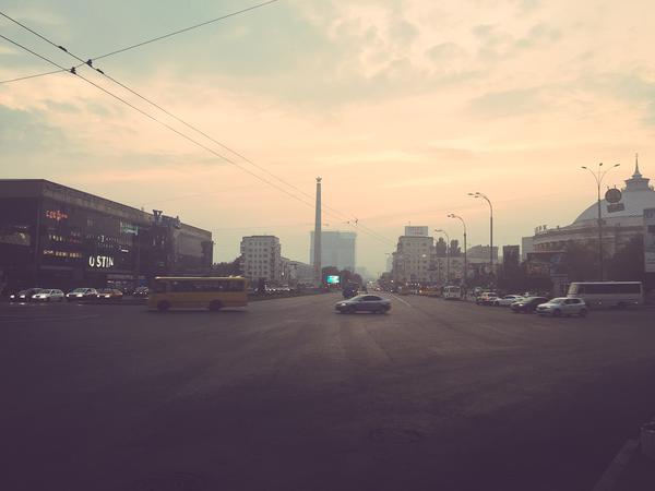 Над Киевом смог