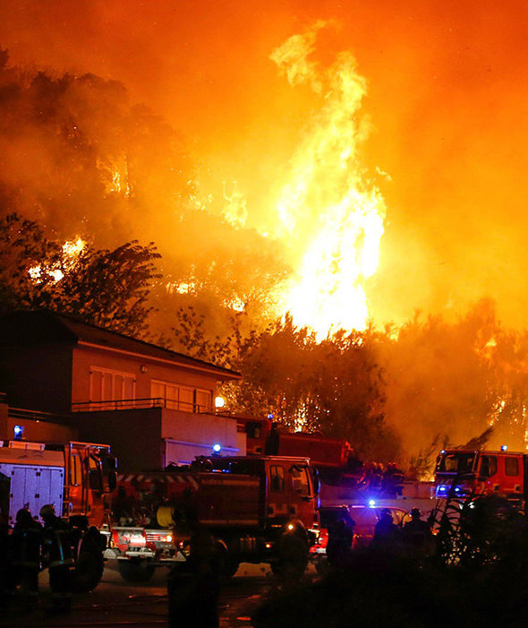 пожар, лесной пожар, Франция