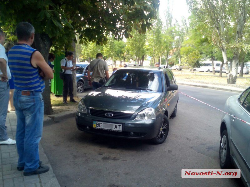 Нападение на автомобиль в Николаеве