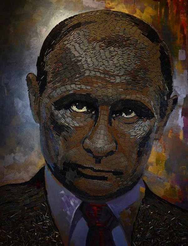 Картина Особа війни, Путін, Донбас, художники Дарина Марченко і Даніель Грін