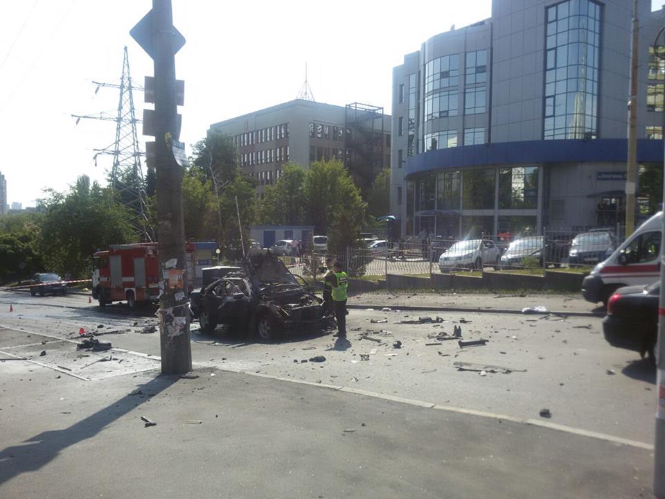 взрыв, Киев, Мерседес, полиция