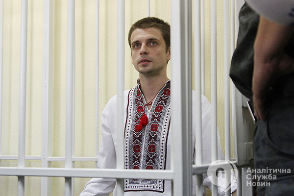 Андрей Медведько во время суда в июне