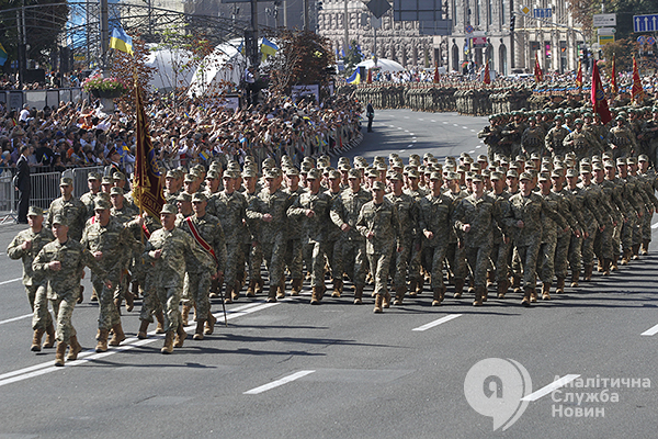Военный парад в честь празднование 24-й годовщины Независимости Украины