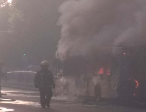 ДТП, Киев, автобус, пожар, жертвы