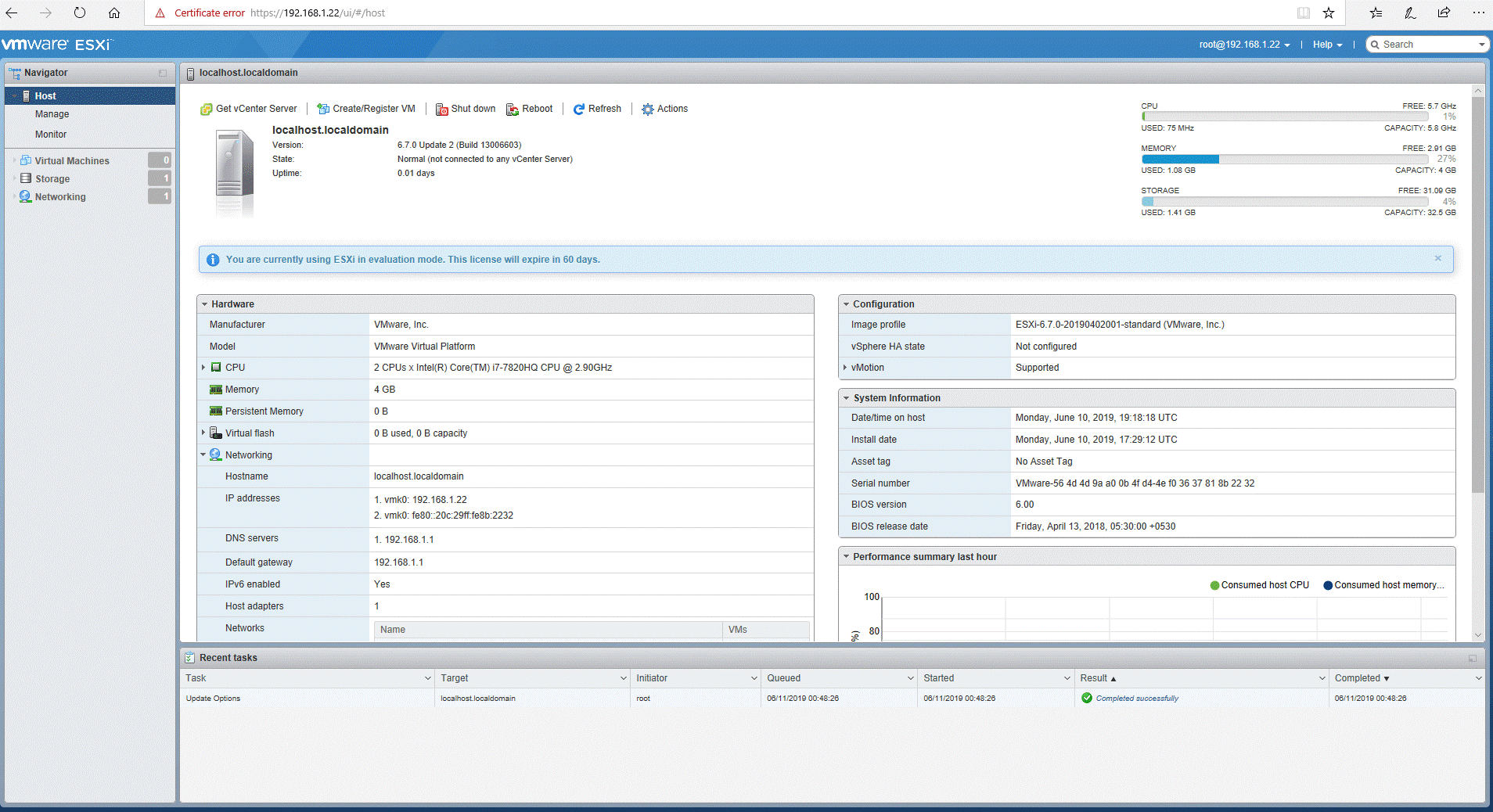 vSphere Host Client